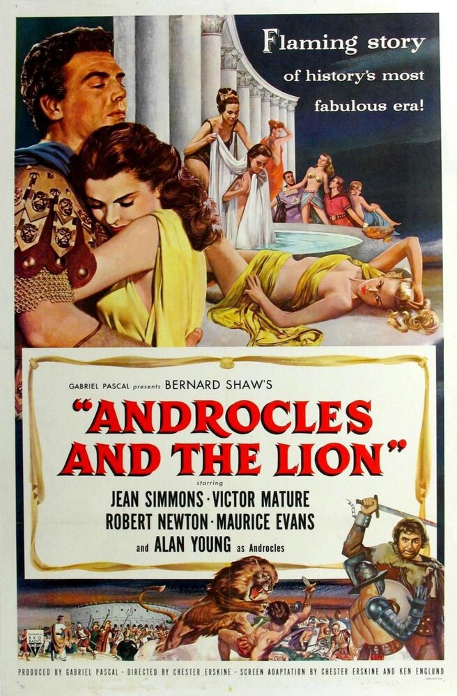Андрокл и лев (1952) постер
