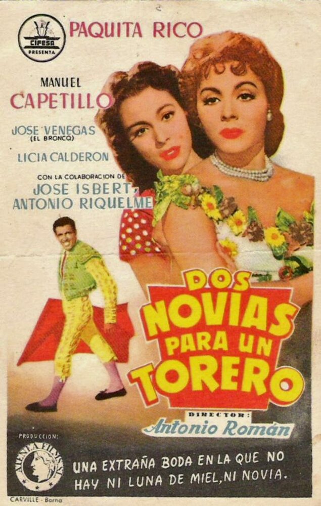 Dos novias para un torero (1956) постер